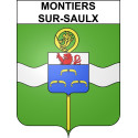 Montiers-sur-Saulx 55 ville sticker blason écusson autocollant adhésif