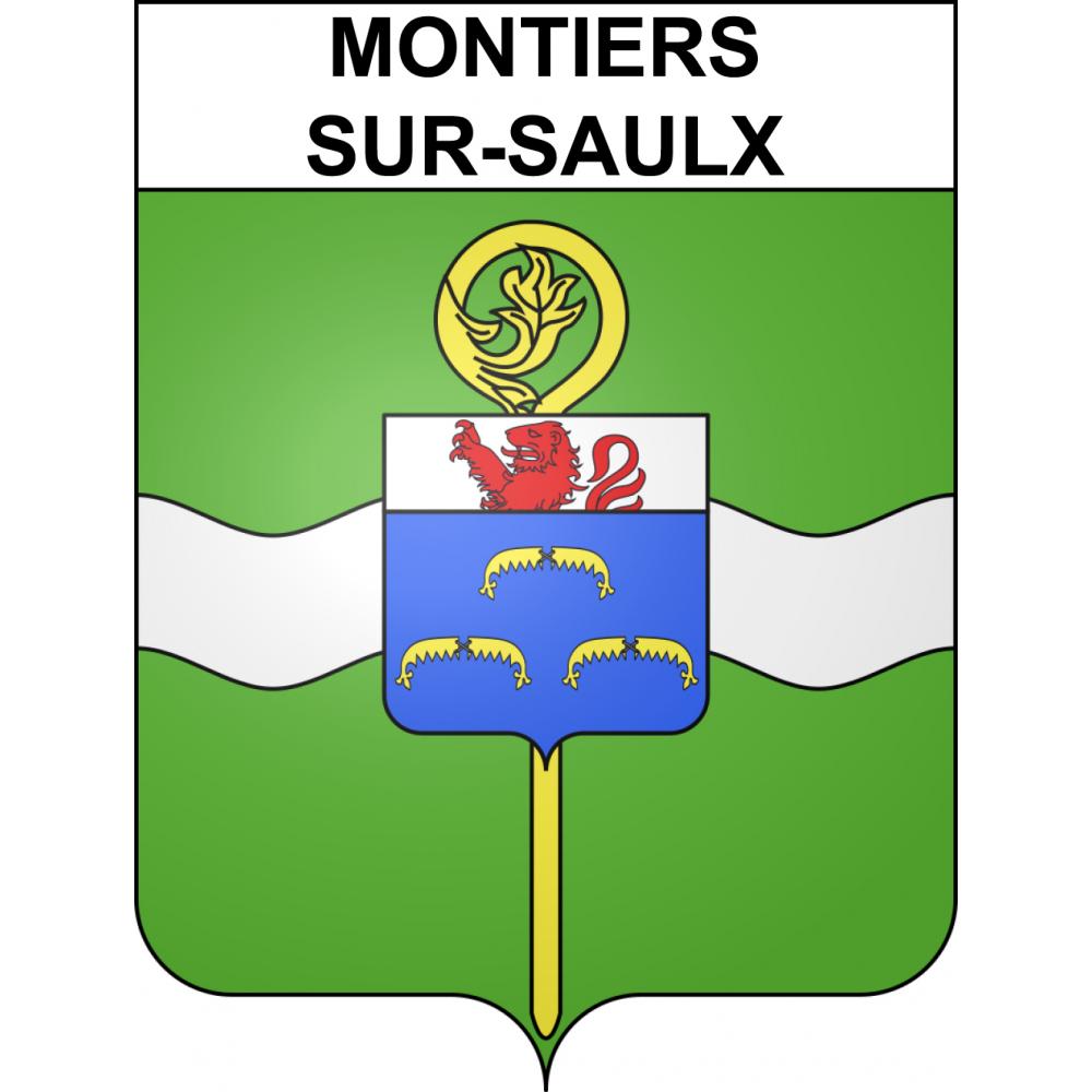 Montiers-sur-Saulx 55 ville sticker blason écusson autocollant adhésif