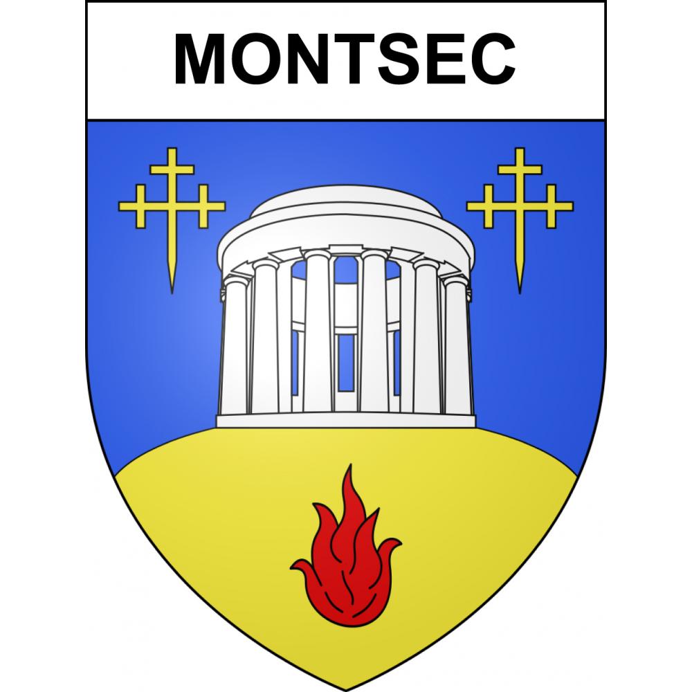 Montsec 55 ville sticker blason écusson autocollant adhésif