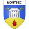 Montsec Sticker wappen, gelsenkirchen, augsburg, klebender aufkleber