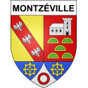 Montzéville Sticker wappen, gelsenkirchen, augsburg, klebender aufkleber
