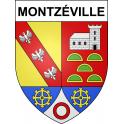 Pegatinas escudo de armas de Montzéville adhesivo de la etiqueta engomada