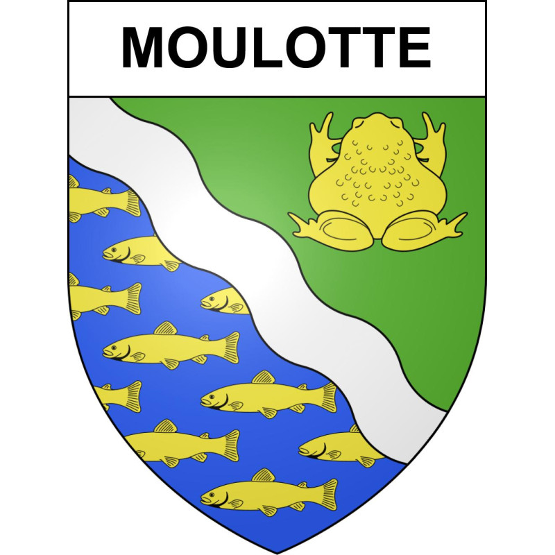 Moulotte 55 ville sticker blason écusson autocollant adhésif