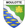 Pegatinas escudo de armas de Moulotte adhesivo de la etiqueta engomada