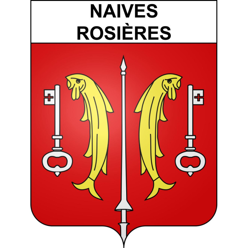 Naives-Rosières 55 ville sticker blason écusson autocollant adhésif