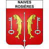 Naives-Rosières Sticker wappen, gelsenkirchen, augsburg, klebender aufkleber