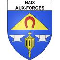 Naix-aux-Forges 55 ville sticker blason écusson autocollant adhésif