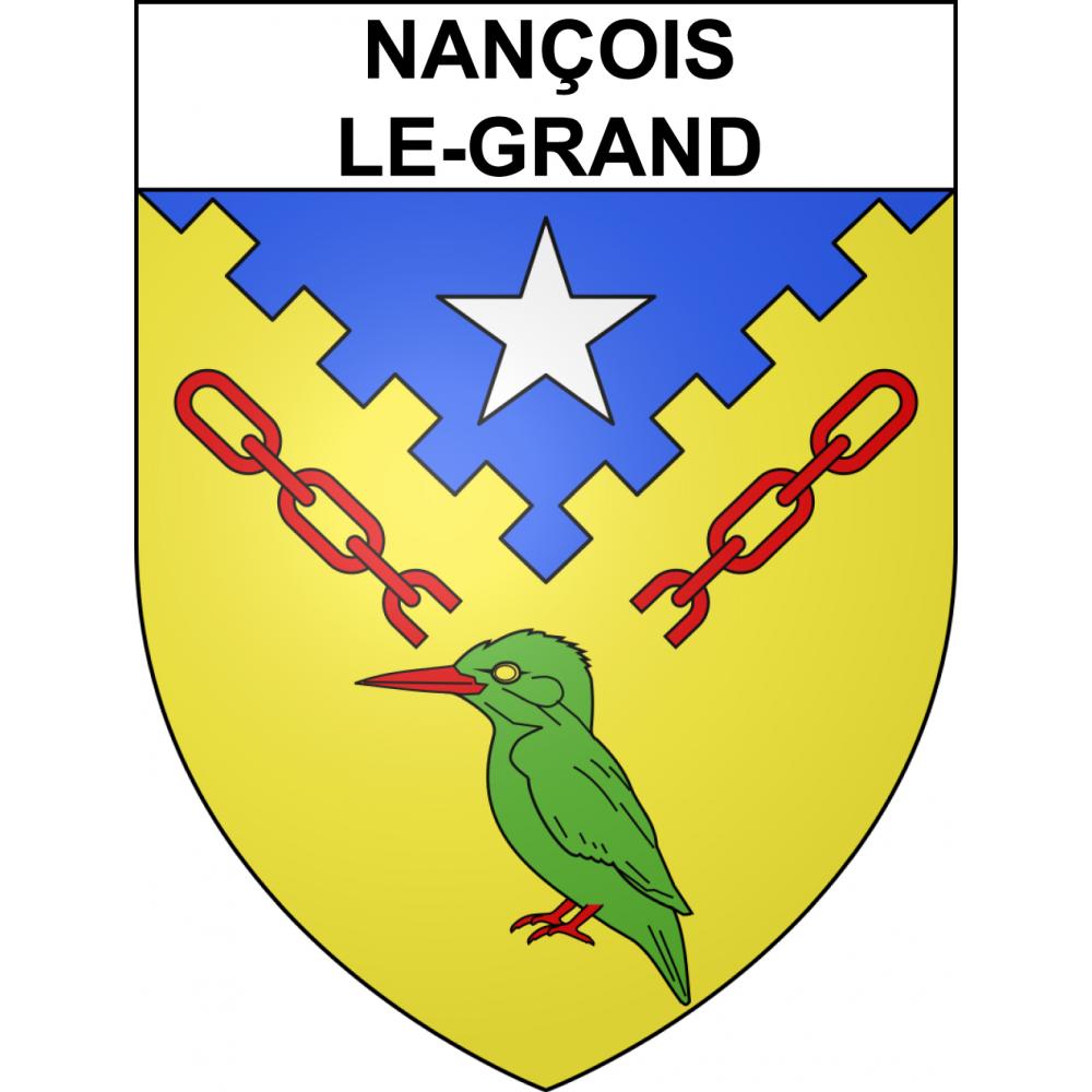 Nançois-le-Grand 55 ville sticker blason écusson autocollant adhésif