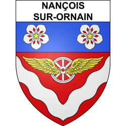 Nançois-sur-Ornain Sticker wappen, gelsenkirchen, augsburg, klebender aufkleber