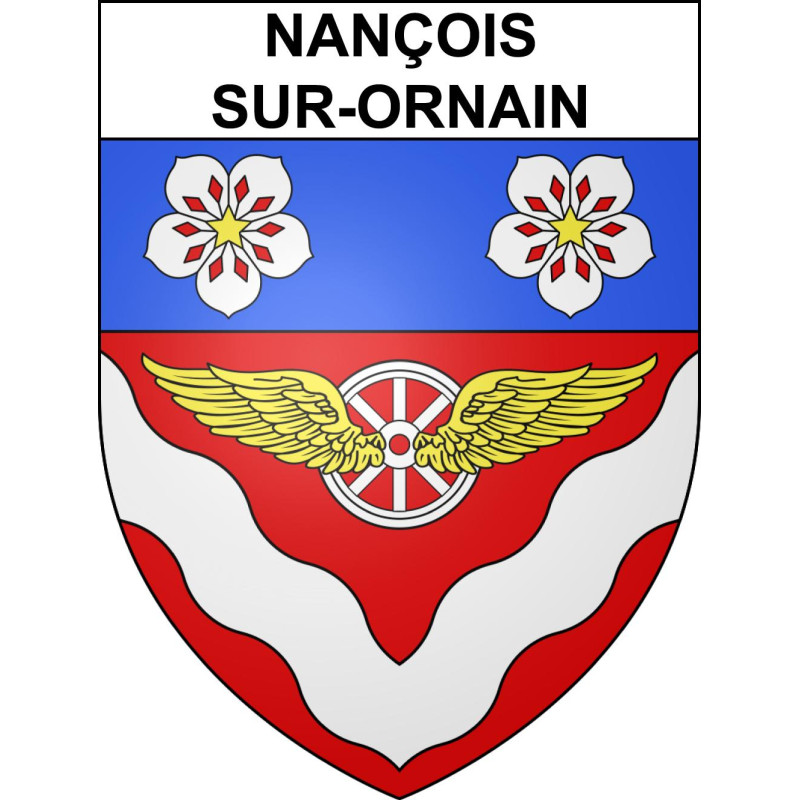 Adesivi stemma Nançois-sur-Ornain adesivo
