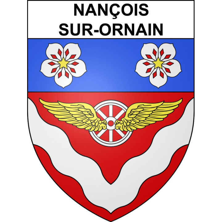 Stickers coat of arms Nançois-sur-Ornain adhesive sticker