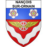 Nançois-sur-Ornain 55 ville sticker blason écusson autocollant adhésif