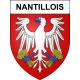 Pegatinas escudo de armas de Nantillois adhesivo de la etiqueta engomada
