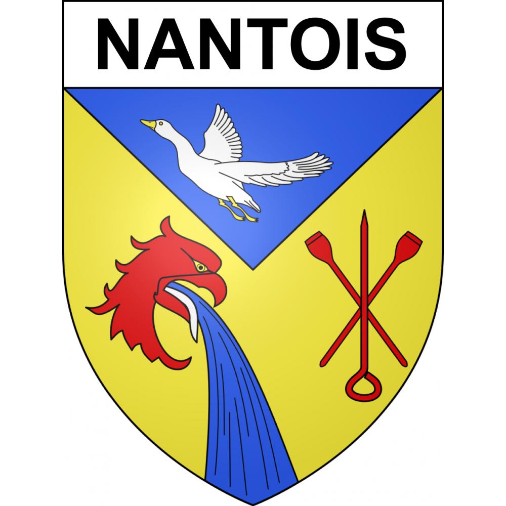 Nantois Sticker wappen, gelsenkirchen, augsburg, klebender aufkleber