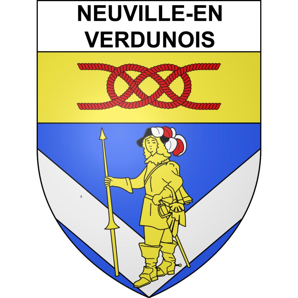 Stickers coat of arms Neuville-en-Verdunois adhesive sticker