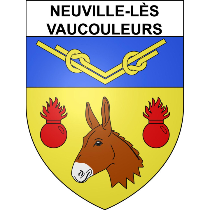 Neuville-lès-Vaucouleurs Sticker wappen, gelsenkirchen, augsburg, klebender aufkleber