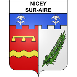 Nicey-sur-Aire Sticker wappen, gelsenkirchen, augsburg, klebender aufkleber