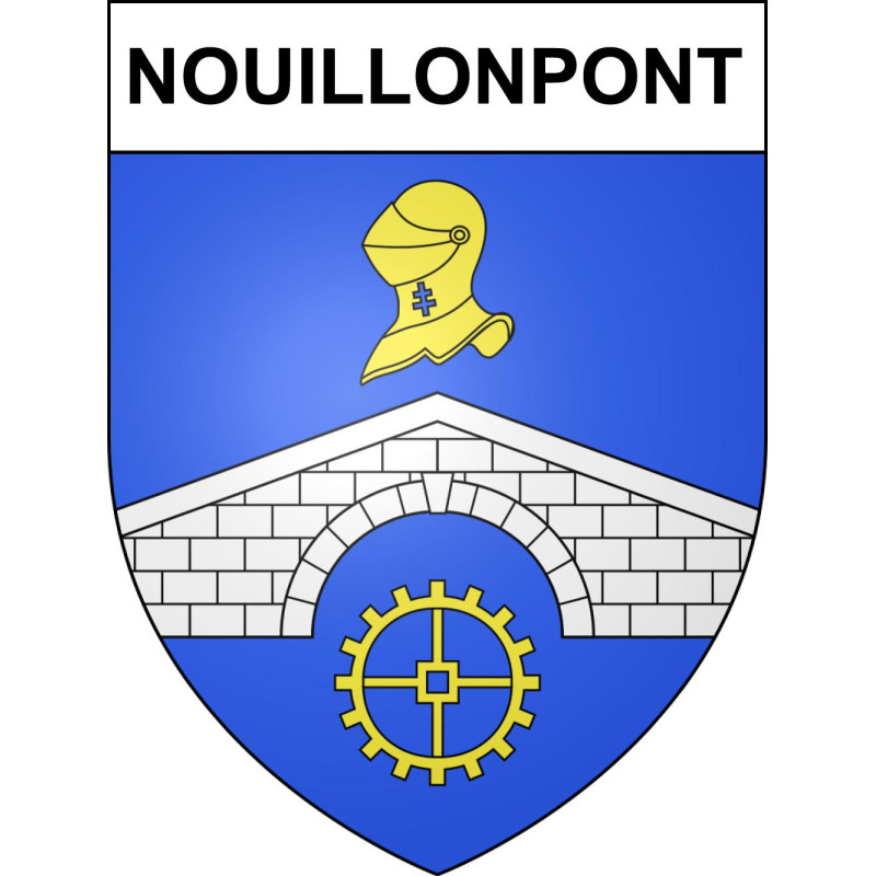 Nouillonpont Sticker wappen, gelsenkirchen, augsburg, klebender aufkleber