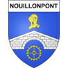 Nouillonpont 55 ville sticker blason écusson autocollant adhésif