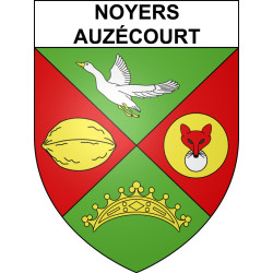 Noyers-Auzécourt Sticker wappen, gelsenkirchen, augsburg, klebender aufkleber