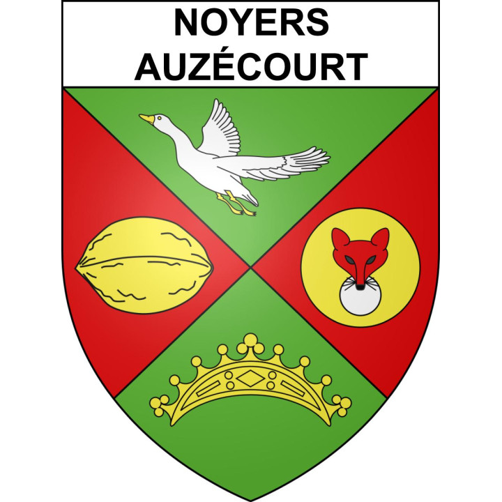 Stickers coat of arms Noyers-Auzécourt adhesive sticker