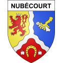 Stickers coat of arms Nubécourt adhesive sticker
