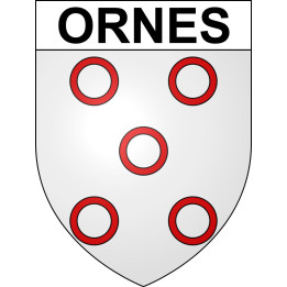 Ornes 55 ville sticker blason écusson autocollant adhésif