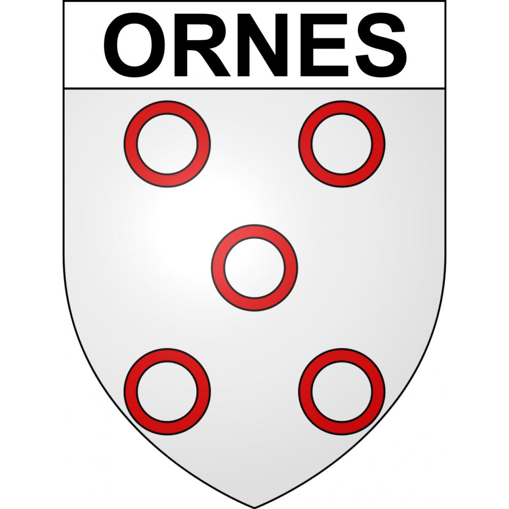 Pegatinas escudo de armas de Ornes adhesivo de la etiqueta engomada