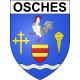 Osches 55 ville sticker blason écusson autocollant adhésif