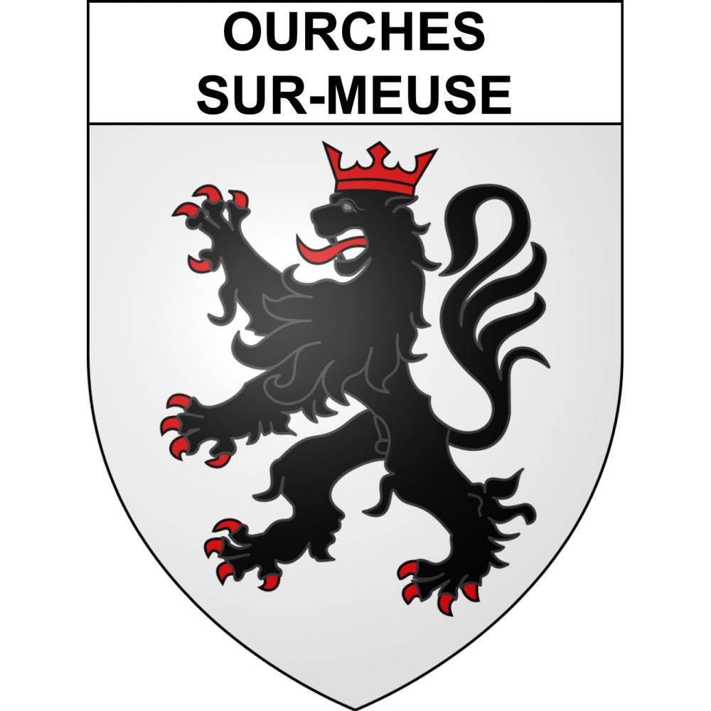 Ourches-sur-Meuse 55 ville sticker blason écusson autocollant adhésif
