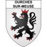 Ourches-sur-Meuse Sticker wappen, gelsenkirchen, augsburg, klebender aufkleber