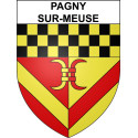 Pagny-sur-Meuse 55 ville sticker blason écusson autocollant adhésif
