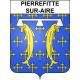 Pegatinas escudo de armas de Pierrefitte-sur-Aire adhesivo de la etiqueta engomada