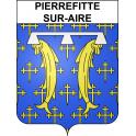 Pierrefitte-sur-Aire 55 ville sticker blason écusson autocollant adhésif