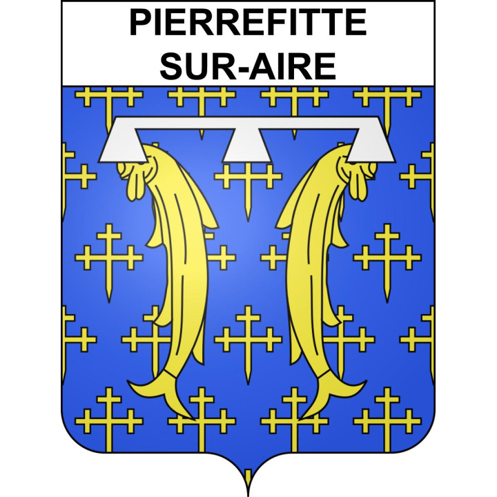 Pierrefitte-sur-Aire Sticker wappen, gelsenkirchen, augsburg, klebender aufkleber