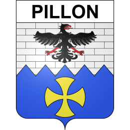 Pegatinas escudo de armas de Pillon adhesivo de la etiqueta engomada