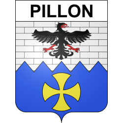 Pegatinas escudo de armas de Pillon adhesivo de la etiqueta engomada