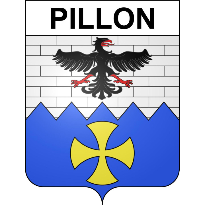 Pegatinas escudo de armas de Pillon adhesivo de la etiqueta engomada