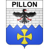 Pillon 55 ville sticker blason écusson autocollant adhésif