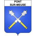 Pont-sur-Meuse Sticker wappen, gelsenkirchen, augsburg, klebender aufkleber