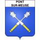Stickers coat of arms Pont-sur-Meuse adhesive sticker