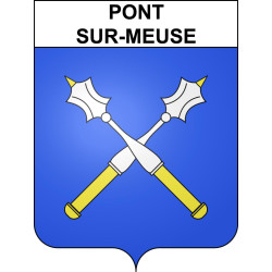 Pont-sur-Meuse Sticker wappen, gelsenkirchen, augsburg, klebender aufkleber