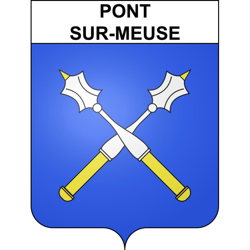 Adesivi stemma Pont-sur-Meuse adesivo