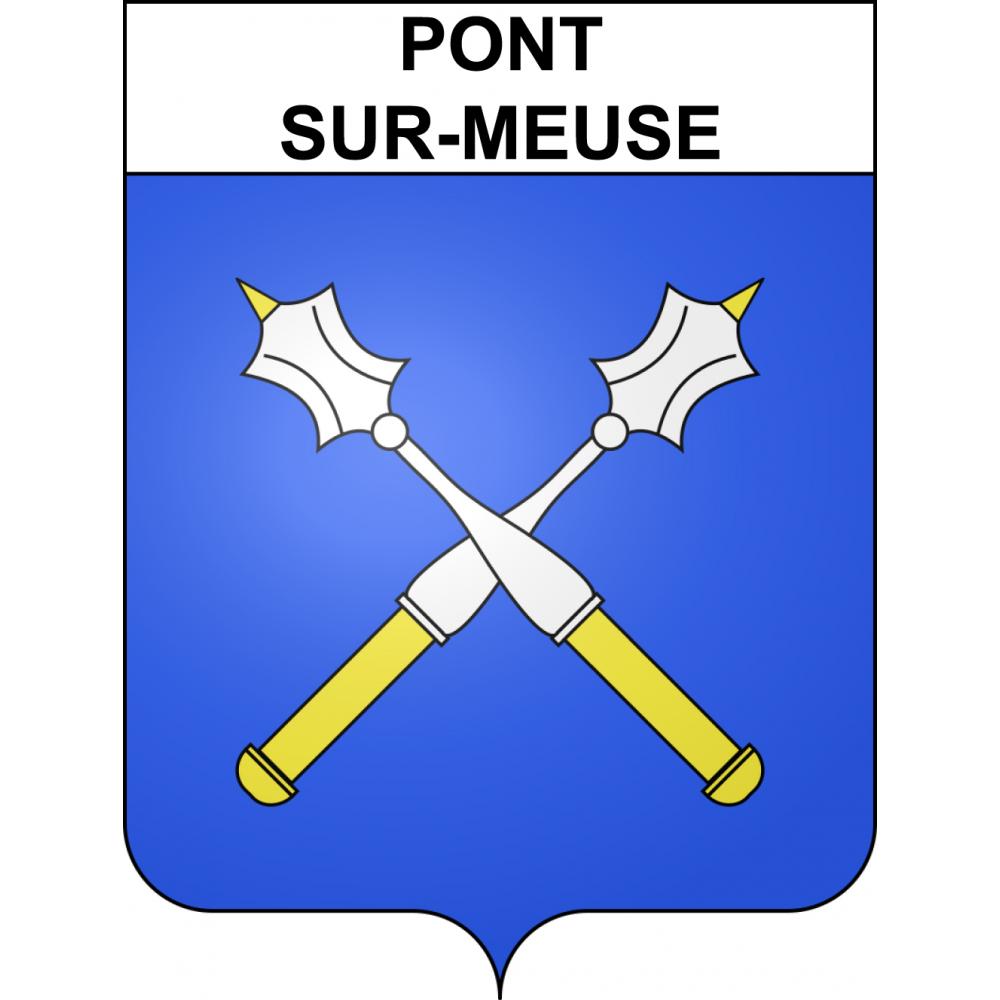 Pont-sur-Meuse Sticker wappen, gelsenkirchen, augsburg, klebender aufkleber