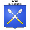 Pegatinas escudo de armas de Pont-sur-Meuse adhesivo de la etiqueta engomada