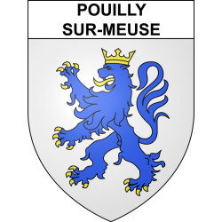 Pouilly-sur-Meuse Sticker wappen, gelsenkirchen, augsburg, klebender aufkleber