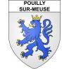 Pegatinas escudo de armas de Pouilly-sur-Meuse adhesivo de la etiqueta engomada