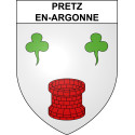 Pretz-en-Argonne 55 ville sticker blason écusson autocollant adhésif