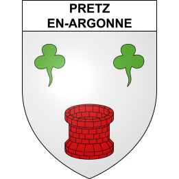 Stickers coat of arms Pretz-en-Argonne adhesive sticker