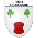 Pretz-en-Argonne 55 ville sticker blason écusson autocollant adhésif